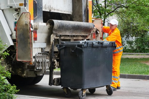 Specialized clearance services being performed